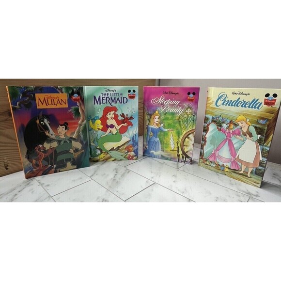 Disney's Wonderful World of Reading Books 90s Lot Of 4 Princesses Mulan - Picture 1 of 4